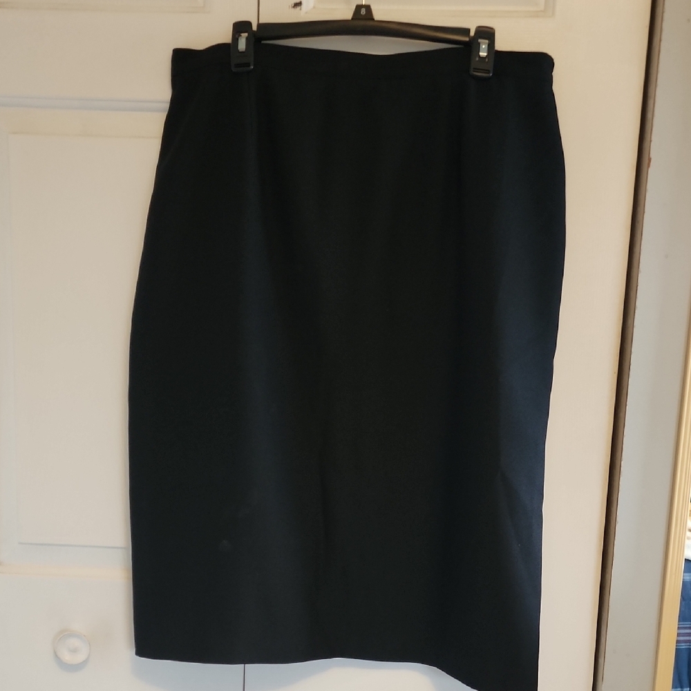 Sag Harbor Black Pencil Skirt Knee-Length Work